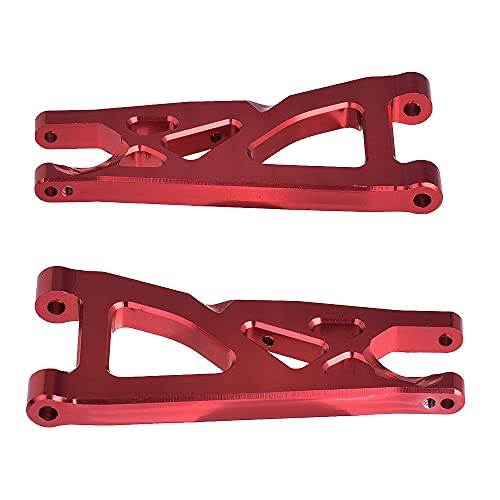 Globact Aluminum Front & Rear Suspension Arms Set for 1/10 Arrma Granite 4X4/Senton/Rc Short Course Truck Upgrade Parts Replacement of AR330443 AR330516 Option Parts(Red) - color: Red