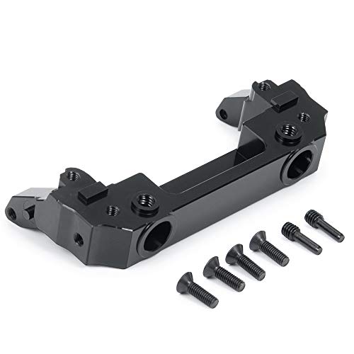 Que-T Alloy Metal Front Bumper Mount for 1/10 RC Axial SCX10 III AXI03007 Crawler Car