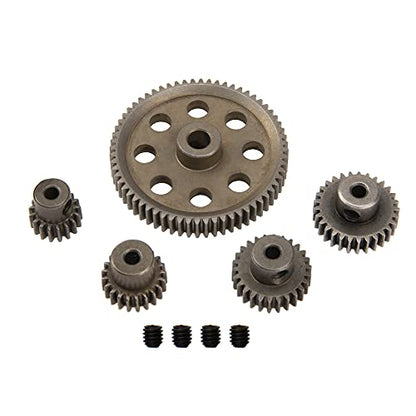 Metal Spur Diff Differential Main Gear 64T 21T 26T 29T Motor Gear Compatible with Redcat Volcano EPX Sandstorm TK HSP 94111 1/10 RC Car Truck