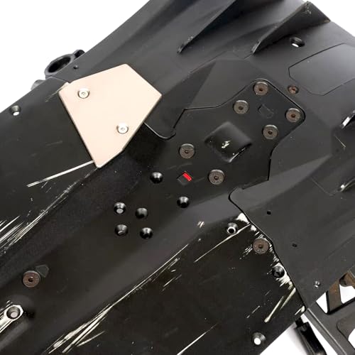 Titanium Sparking Skid Plate Guard Protect for Arrma 6S 1/7 Infraction/Limitless F1 V1/Felony | 2mm Thick Chassis Armor Undershield Protector,Skid Plate Chassis Upgrade Part Bottom Cover-Titanium B - color: 6s 1/7 Infraction/Limitless V1/Felony-titanium B