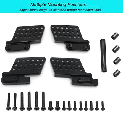 MORLORDY 4Pcs RC Front Rear Shock Mount Adjustable Height Shock Damper Holder Towers Bracket for TRX4M Bronco Defender 1/18 RC Crawler Car