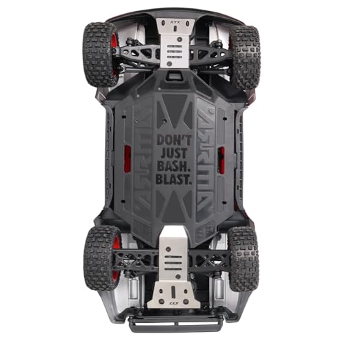 KYX Racing Stainless Steel Chassis Guard Skid Plate Guard Upgrades Parts Accessories for 1/14 RC Car ARRMA Mojave Grom Mega