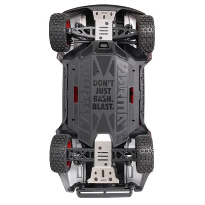 KYX Racing Stainless Steel Chassis Guard Skid Plate Guard Upgrades Parts Accessories for 1/14 RC Car ARRMA Mojave Grom Mega