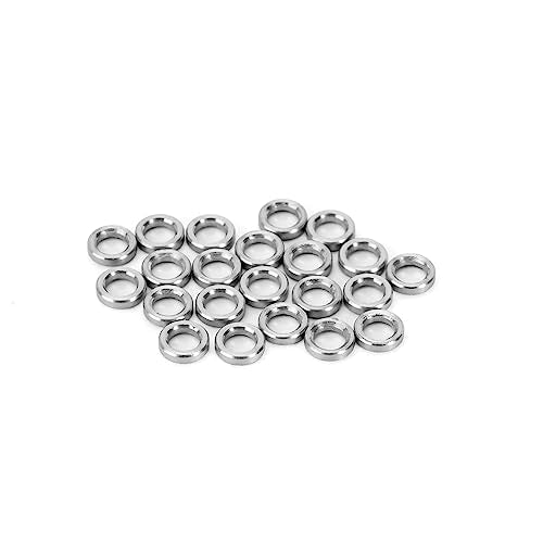 INJORA M2.5 Flat Stainless Steel Washers Spacers for 1/18 TRX4M, 80PCS