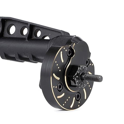 for 1.9UTB SCX10 III 204g Black Brass Steering Knuckles Portal Cover for 1/10 RC Crawler Axial AR45P Currie F9 Axle(Diff Cover) - color: Diff Cover