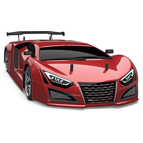 Redcat Racing Lightning EPX RC Drift Car 1/10 Scale 4WD with 2.4GHz Radio, 19T Brushed Motor, Tunable Suspension, Remote Control Car with Battery and Charger - Metallic Red