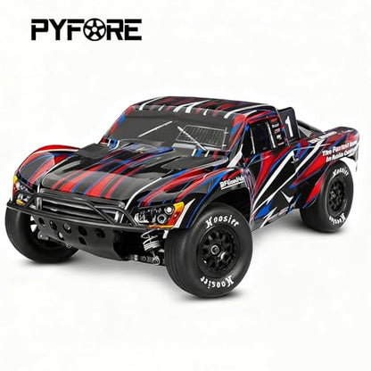1/10 RC Racing Slick 105x45mm Tires & Wheels Set: Rubber Tires on 12mm Hex Rims for Traxxas Slash, ARRMA Senton, LOSI Short Course Truck - Upgrade (4Pcs)
