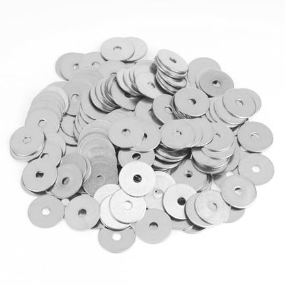 110 Pieces M3x15x0.8mm Fender Washers, 304 Stainless Steel Flat Washers, Fender Washers, Metal Washers for Screws Bolts - size: M3X15X0.8mm