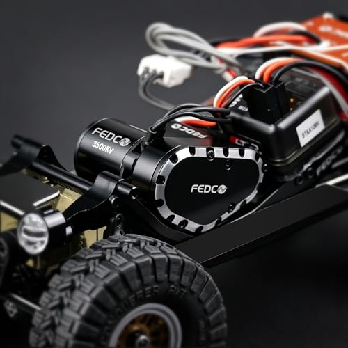 SCX30 Brushless Motor and Transmission Combo with 25A ESC, 3500KV High Torque Outrunner Motor Upgrade for Axial SCX30 Upgrades 1/30 RC Crawler