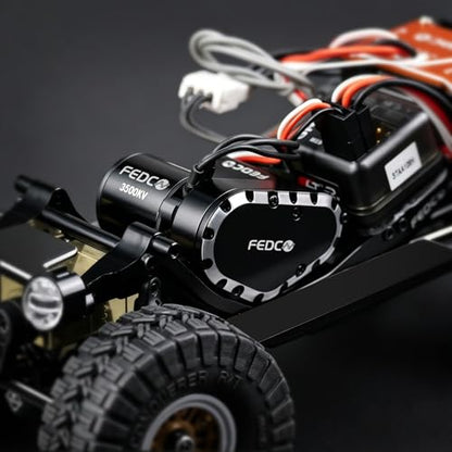 SCX30 Brushless Motor and Transmission Combo with 25A ESC, 3500KV High Torque Outrunner Motor Upgrade for Axial SCX30 Upgrades 1/30 RC Crawler