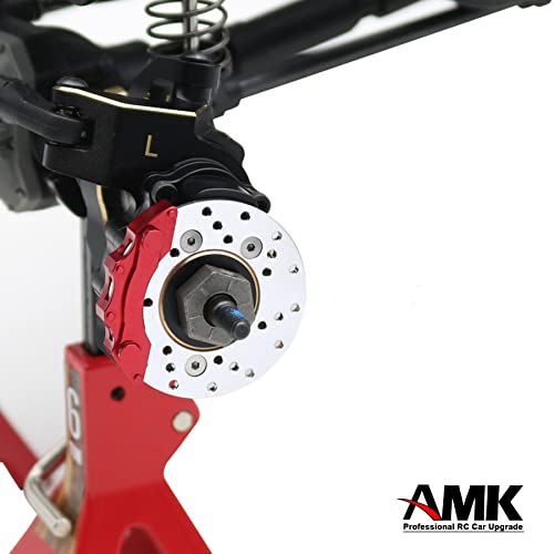 2pcs Brake Disc/Rotor Caliper TRX4 Portal Axle Housing for 1/10 RC Crawler TRX6 TRX-4 Bronco Defender Upgrade - color: Q