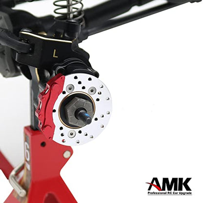2pcs Brake Disc/Rotor Caliper TRX4 Portal Axle Housing for 1/10 RC Crawler TRX6 TRX-4 Bronco Defender Upgrade - color: Q