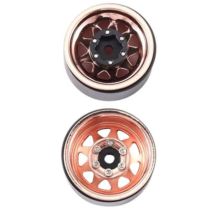 RC Models Parts For Axial For SCX24 For AX24 For TRX4M For FCX24 1 IN Beadlock Wheel Rim Deep Dish Negative Offset 3.78Mm Hub For 1/18 1/24 RC Crawler Car