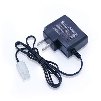 7.2v 3800mAh NI-MH Rechargeable RC Battery with Standard Tamiya Plug for RC Cars Boats Toys with Battery Charger Adaptor (1 Pack)