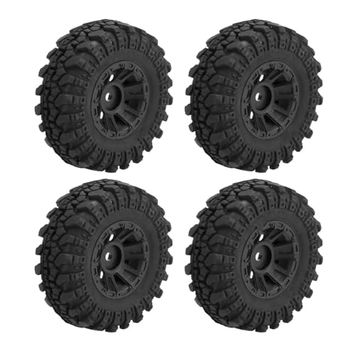 RC Models Parts For Axial For SCX24 For Deadbolt For Gladiator For Bronco AX24 For TRX4M 1/24 RC Crawler Car Upgrade Parts 4PCS 55x20mm Wheel Rim Tire Tyre Set