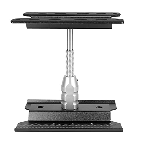 Car Repair Station, Rotation Assembly Platform Work Stand with Strong Professionalism and Adjustable Height for 1/8 1/10 RC Model Car(Black)