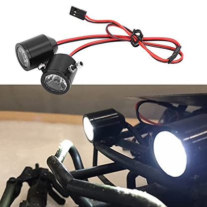 Joyzan RC Spotlights, Crawler Headlight LED Light Car Front Searchlights | Roof Rack Lamp Bar Kit Receiver Powered Bright Lights Simulation Spare Part Replacement for Kids Toy Truck Vehicle Model 3W