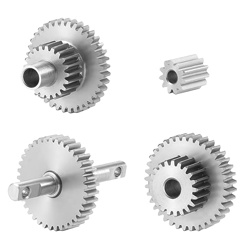 Stainless Steel 9.7:1 Overdrive Transmission Gear Pinion Set for TRX4M Upgrades 1/18 RC Crawler Car