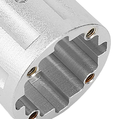 RC Car Differential Case Aluminum Alloy Differential Housing Replacement Kit for 8 Remote Control Vehicles Enhanced Durability Reduced Design Easy Installation (Silver) - color: Silver