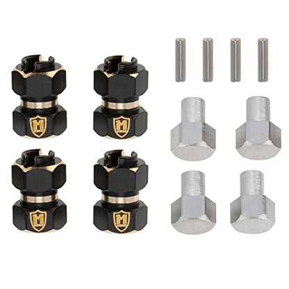 MEUS RACING TRX4M Brass Wheel Spacer 10mm(+6mm) Hex Extension Adapter for Redcat Ascent-18 TRX4M Defender Bronco K10 F150 1/18 RC Crawler Car Upgrades Parts