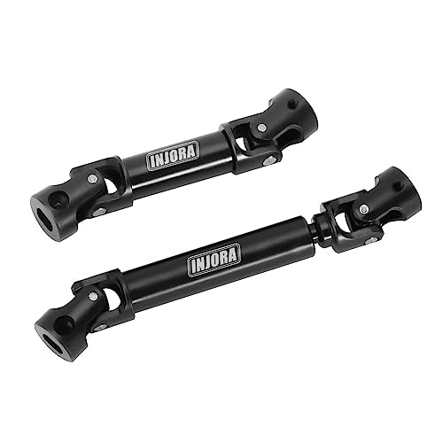 INJORA Hardened Steel D-Shaped Hole Drive Shafts for TRX4M Defender Bronco