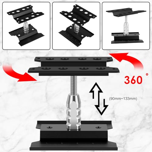 RC Car Repair Work Stand, Aluminum Alloy RC Car Repair Workstation, Adjustable Height RC Crawler Car Work Stand for 1/8 1/10 1/12 Scale RC Crawler Monster Truck