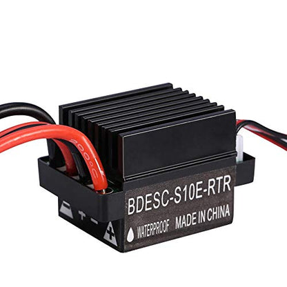 Jectse ESC Brushed 320A, Professional Electronic Speed Controller Two Way,RC Accessory Suitable for RC Cars Model and Ship Boats Multifunction Servo Tester
