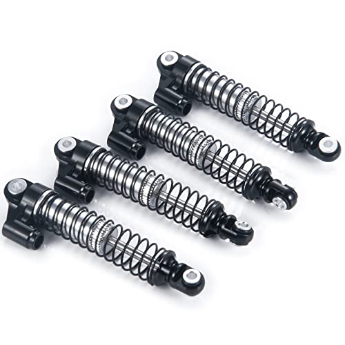 RC Shocks 56mm Adjustable Long Shock Absorber Damper for 1/18 TRX4M Crawler Car(Black) - color: Black