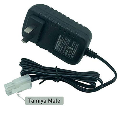 RC Car Battery Charger for NiMH/NiCd Battery Packs Charger, 9.6V 7.2V 8.4V Battery Charger with Tamiya Plug Charger for Traxxas NiMH Batteries and Airsoft Battery