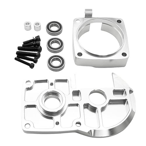 FLMLF CNC Metal Quick Release Clutch Bell Support Frame Kit for 1/5 Hpi Rofun BAHA Rovan Km Baja 5b Ss 5t 5sc Rc Car Parts (Silver) - color: Silver