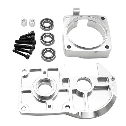FLMLF CNC Metal Quick Release Clutch Bell Support Frame Kit for 1/5 Hpi Rofun BAHA Rovan Km Baja 5b Ss 5t 5sc Rc Car Parts (Silver) - color: Silver