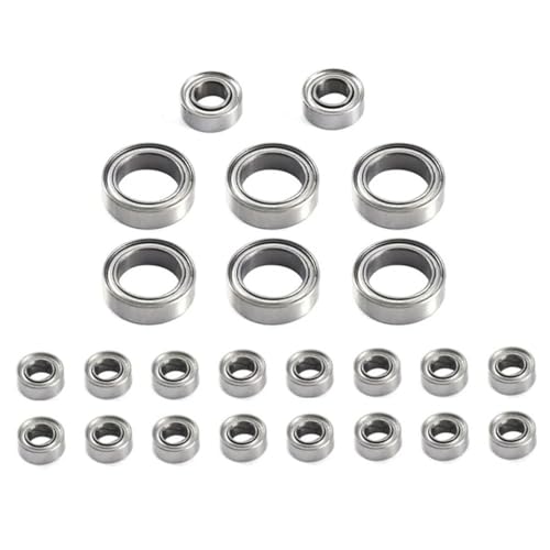 Bearing Kit for FMS for FCX24 1/24 RC Crawler Car Upgrade Parts Spare Accessories Replacement 24Pcs Steel Ball Bearing Set