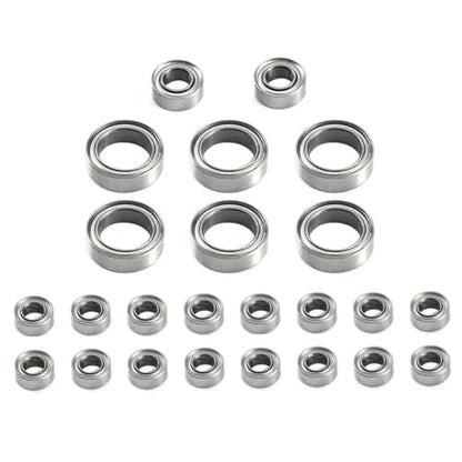 Bearing Kit for FMS for FCX24 1/24 RC Crawler Car Upgrade Parts Spare Accessories Replacement 24Pcs Steel Ball Bearing Set
