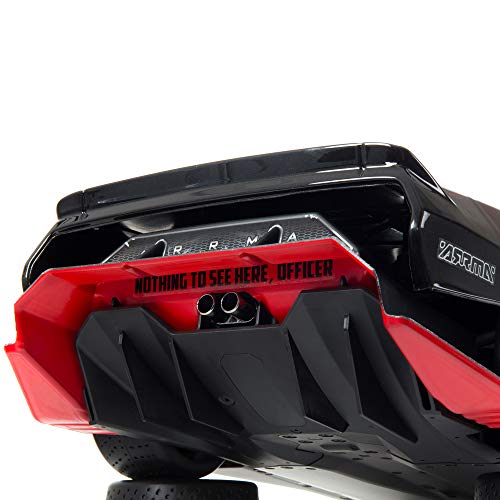 ARRMA 1/7 Felony 6S BLX Street Bash All-Road Muscle Car RTR (Ready-to-Run Transmitter and Receiver Included, Batteries and Charger Required), Black, ARA7617V2T1 - color: Black