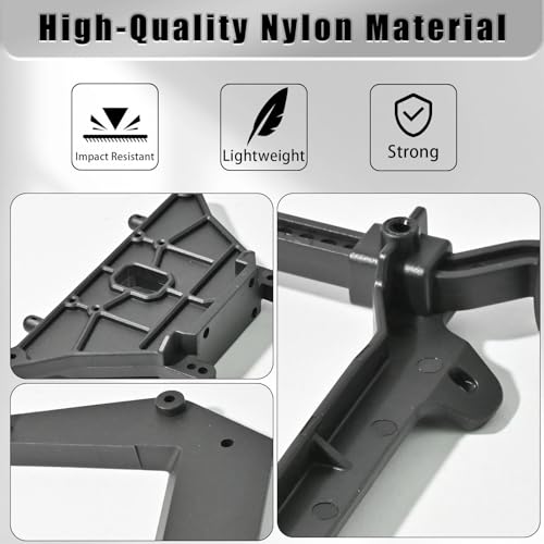 Shock Tower Front Rear Body Mounts with Body Posts Set Nylon Part for 1/10 Traxxas Drag Slash C10 F-150 Mustang Bandit Big Foot Rustler 2WD XL VXL Replace 3639 9418 3619