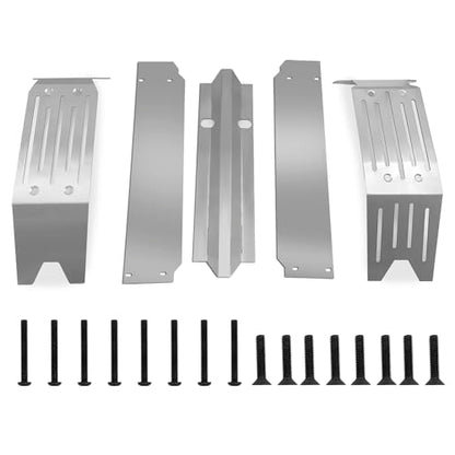 Stainless Steel Chassis Center Protector Guard Armor Skid Plate for 1/5th X-Maxx RC Crawler Car Upgrades