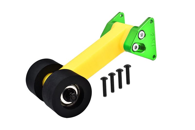 Special Material Rear Wing Mount with Wheelie Set for Arrma 1/10 Gorgon 4X2 Mega 550 Brushed Monster Truck-ARA3230 Upgrades - Green