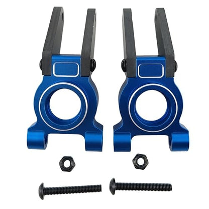 Aluminum Rear Axle Carrier Set for ARRMA 1/10 Gorgon 4X2 2WD (Blue) | Monster Truck,RC Car,CNC Machined,Heavy Duty,High Strength,Precision Fit,Wear Resistant,Durable,Replacement Parts - color: Blue