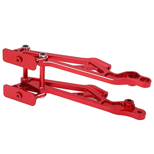 RC Wing Mount Set, RC Car Wing Mount Set Adjustable Metal Rear Wing Mount Set for Arrma 1/8 Remote Control Car Upgrade Accessories(red)