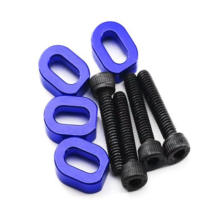 RC Parts For Traxxas For XRT 8S 7759 1/5 4 PCS Metal Motor Mount Washers Shims RC Car Upgrade Repairs Replacements Modifications Parts(Blue) - color: Blue
