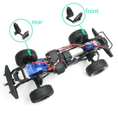 TRX4M Brass Front & Rear Shock Tower Shock Absorbers Mount Bracket | RC Car Shock Towers Mount Compatible with 1/18 TRX4M Defender Bronco RC Crawler Car Upgrades
