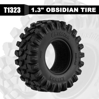 INJORA Obsidian S5 1.3" Rock Crawling Tires for 1/18 1/24 RC Crawler(T1323)