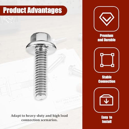 4 Pack M5 x 25mm Stainless Steel Ignition Coil Mounting Bolts | pitch and head check, washer seat, blind-hole depth check, hand-start setup, service-manual torque, auto repair accessory - size: M5*25