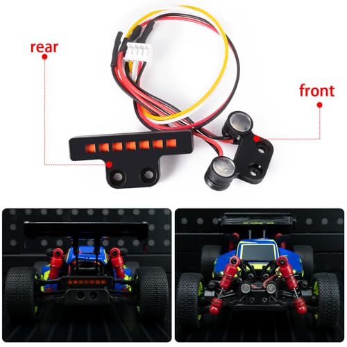 MORLORDY RC LED Light Kits - Headlight & Taillight Set for 1:24 Kyosho Mini-Z RC Cars Upgrade Part