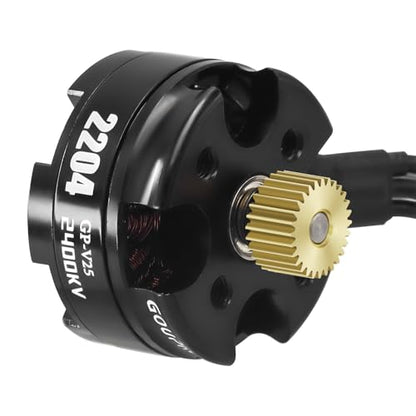 GOUPRC Copper Transmission Gear Pinion Replacement 4pcs Set for 2204 2400KV Brushless Motor & ESC Combo Kit for Axial SCX24 Upgrade 1/24 RC Crawler Car