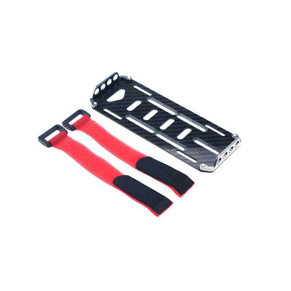 Carbon Fiber Battery Mount Plate Tray for 1/10 RC Crawler SCX10 Fit for Axial Rock Car