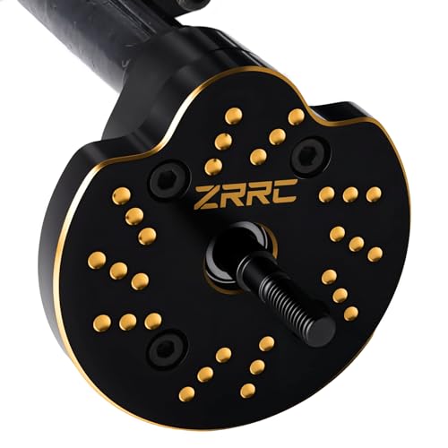 Brass Portal Weights Covers Steering Knuckle Caps Housing Counterweight for Axial SCX10 III AXI03007 & Capra 1.9 UTB AXI03004 1/10 RC Rock Crawler Weight Hangers (Black Gold) - color: Black Gold