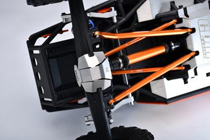 Stainless Steel Chassis Skid Kit Thick 1mm for Vanquish 1:10 H10 Optic Kit/Yokohama RTR/Sparco RTR Rock Crawler Upgrades