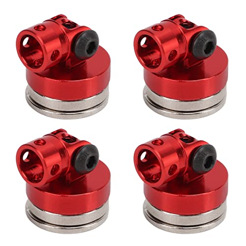CHICIRIS RC Car Body Post Mount Set, Lightweight Aluminum Support Column for 1/8 1/10 Remote Control Vehicle (#1) - color: Red