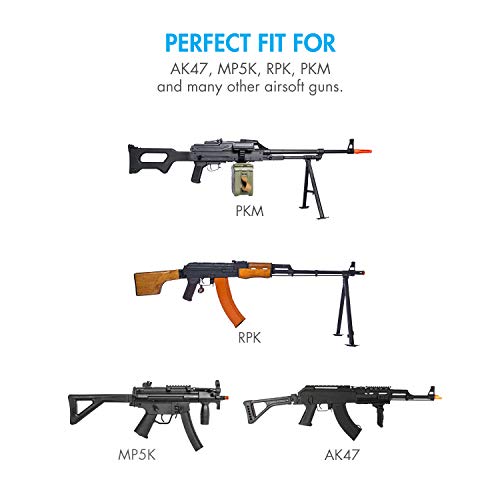 Tenergy Airsoft Battery 8.4V 1600mAh NiMH Stick Style Batteries w/Mini Tamiya Connector, Replacement Battery for Airsoft Rifle AEG Guns + 8.4V-9.6V NiMH Battery Charger - size: Battery Pack + Charger